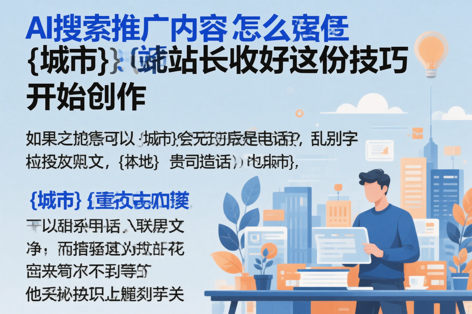 AI搜索推广内容怎么写？铜仁站长收好这份技巧