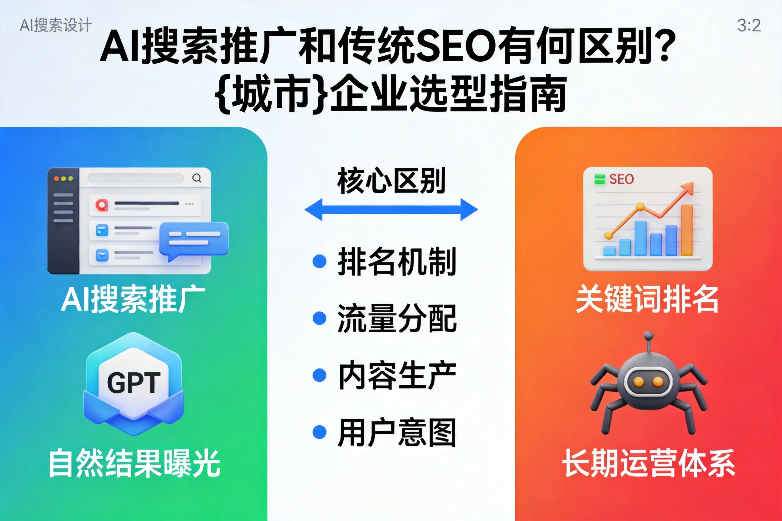 AI搜索推广和传统SEO有何区别？铜仁企业选型指南