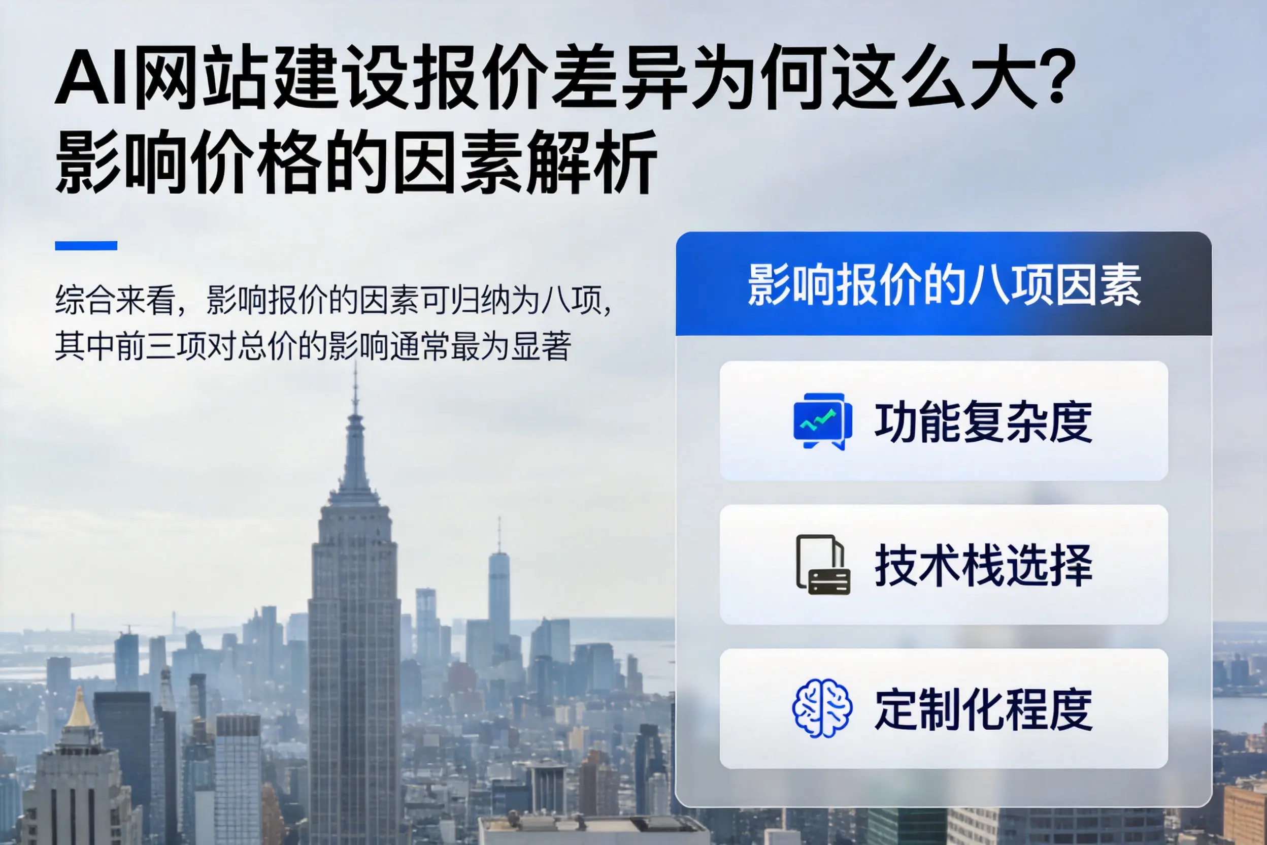 铜仁AI网站建设报价差异为何这么大?影响价格的因素解析