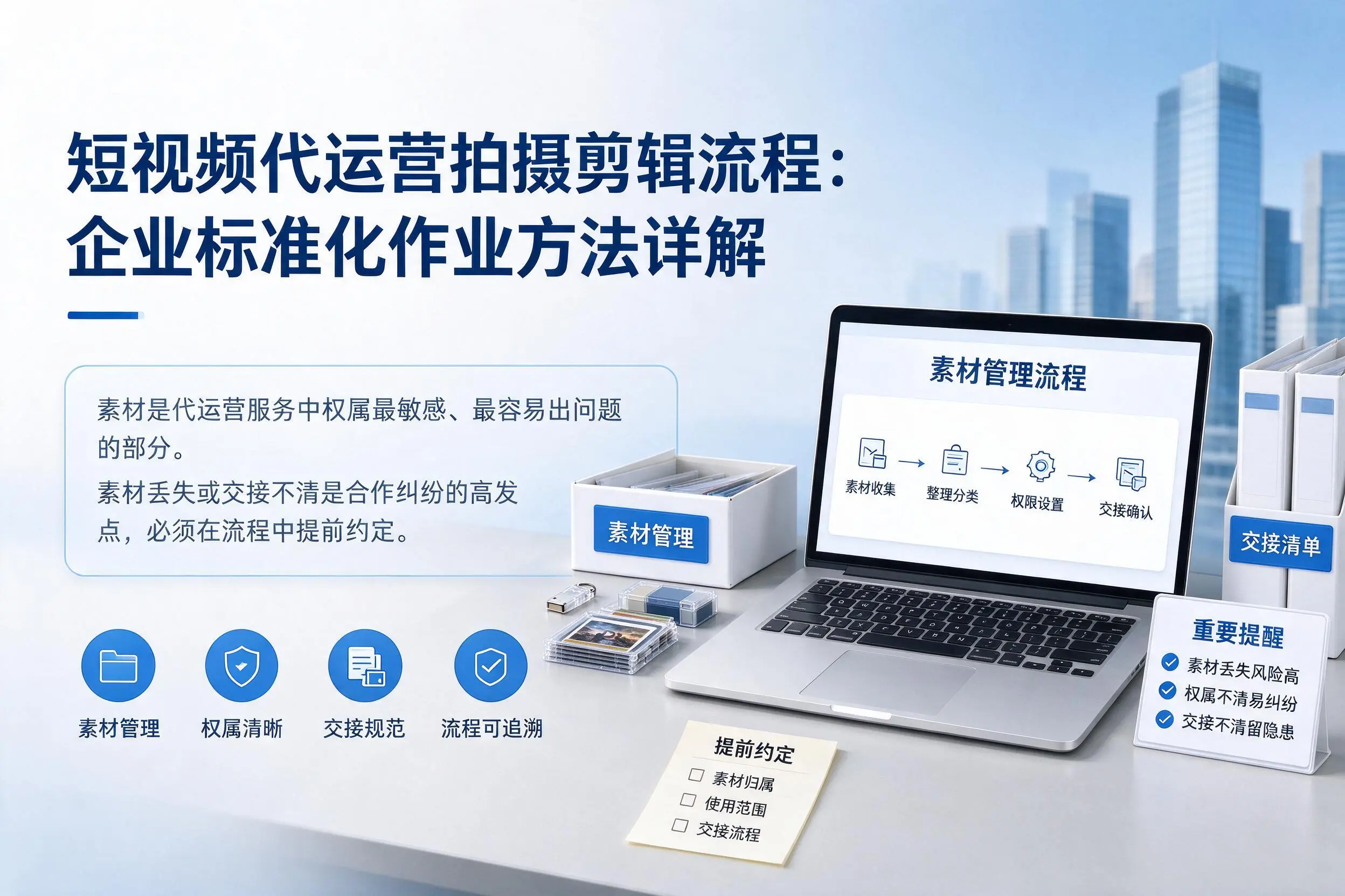短视频代运营拍摄剪辑流程:铜仁企业标准化作业方法详解