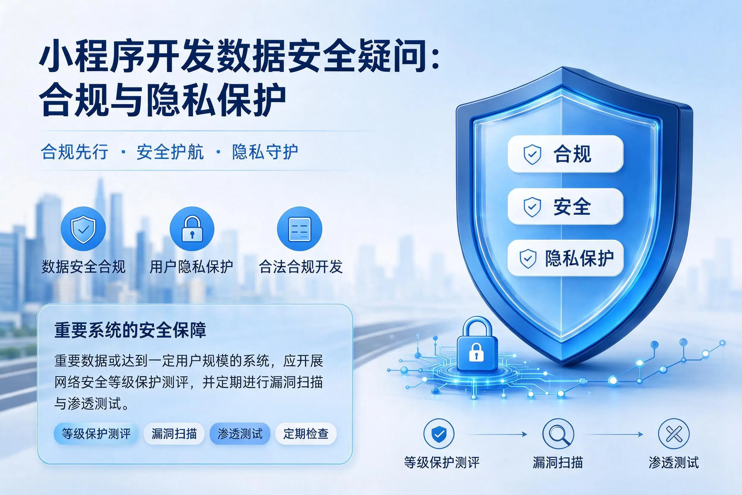 铜仁小程序开发数据安全疑问:合规与隐私保护
