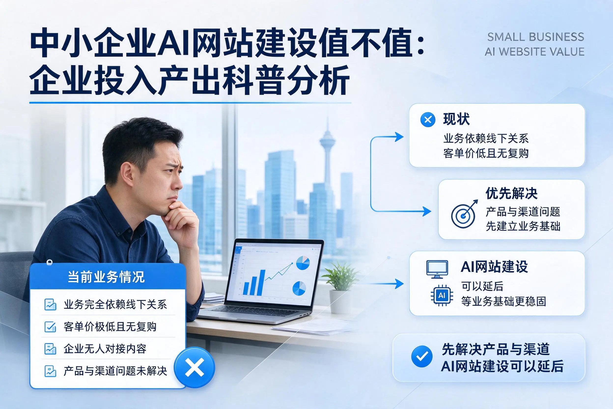 中小企业AI网站建设值不值:铜仁企业投入产出科普分析