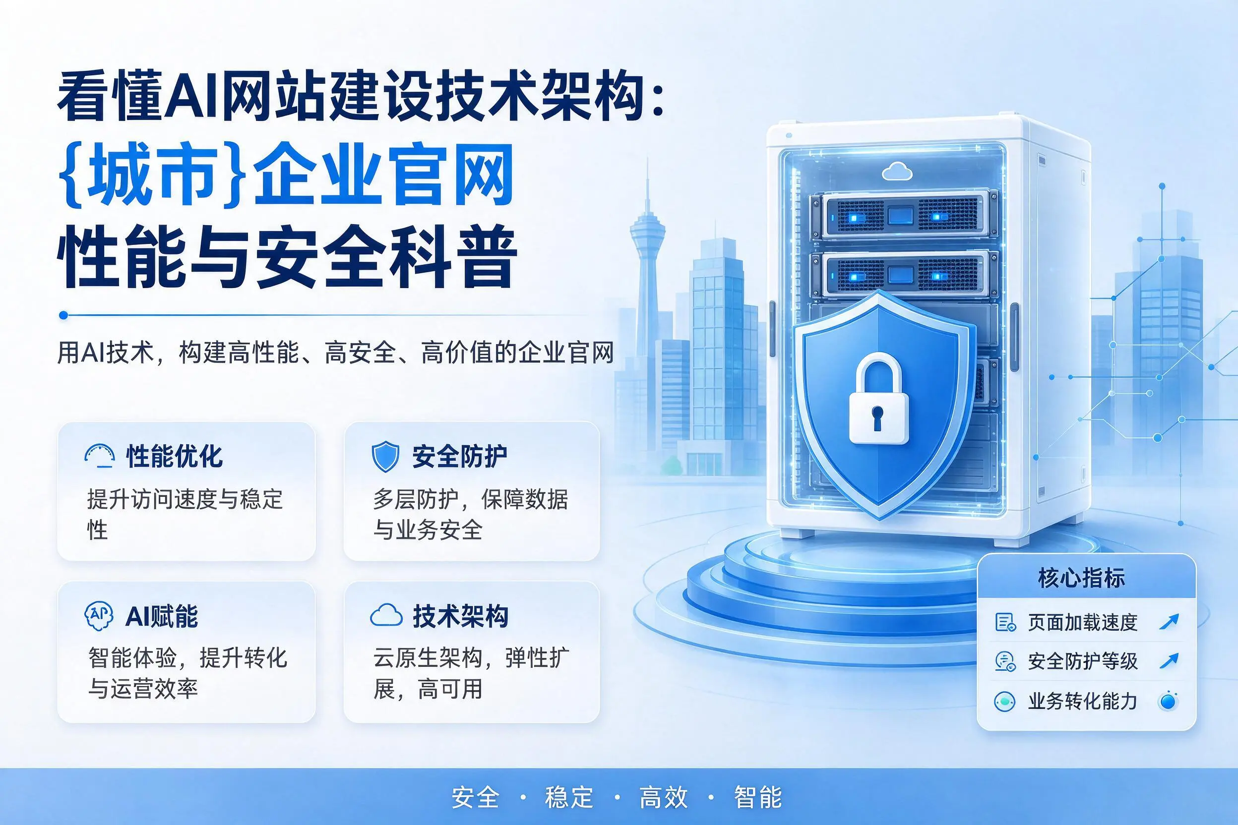 看懂AI网站建设技术架构：铜仁企业官网性能与安全科普
